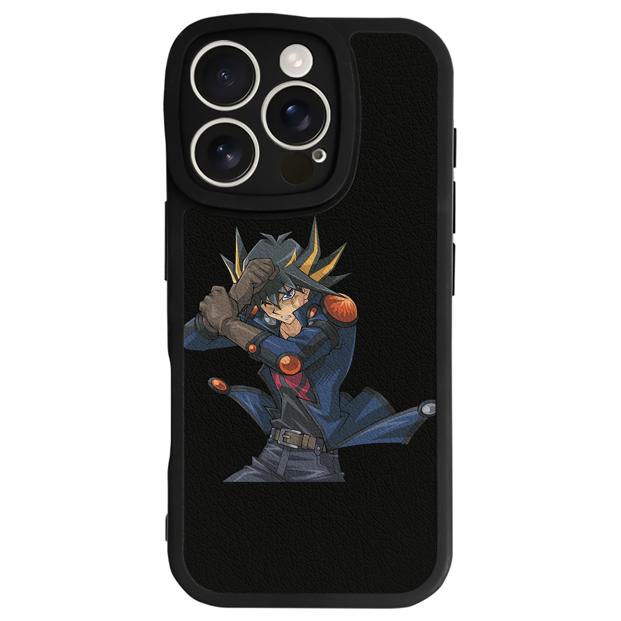 （画像用） 遊☆戯☆王 Yu-Gi-Oh! 【iPhone 16シリーズ対応】シリコンスマホケース（レザー調） 材質：シリコン